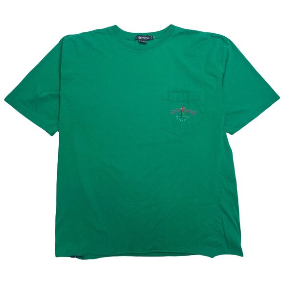 Vintage Nautica Wildlife Discovery Rainforest Tee Cropped XL - Picture 1 of 7